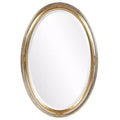 Howard Elliott Carlton Gold Wood Framed Oval Wall Mirror: Modern Style, No Assembly, Wall Mount
