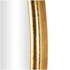 Espejo de pared ovalado barroco dorado de 38"x24" con marco de metal, estilo vintage