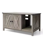 Crestlive Products Cat Litter Box Furniture Hiddenwith Cat Scratching Board, Oversize Wooden Cat Washroom/TV Stand/Cat House