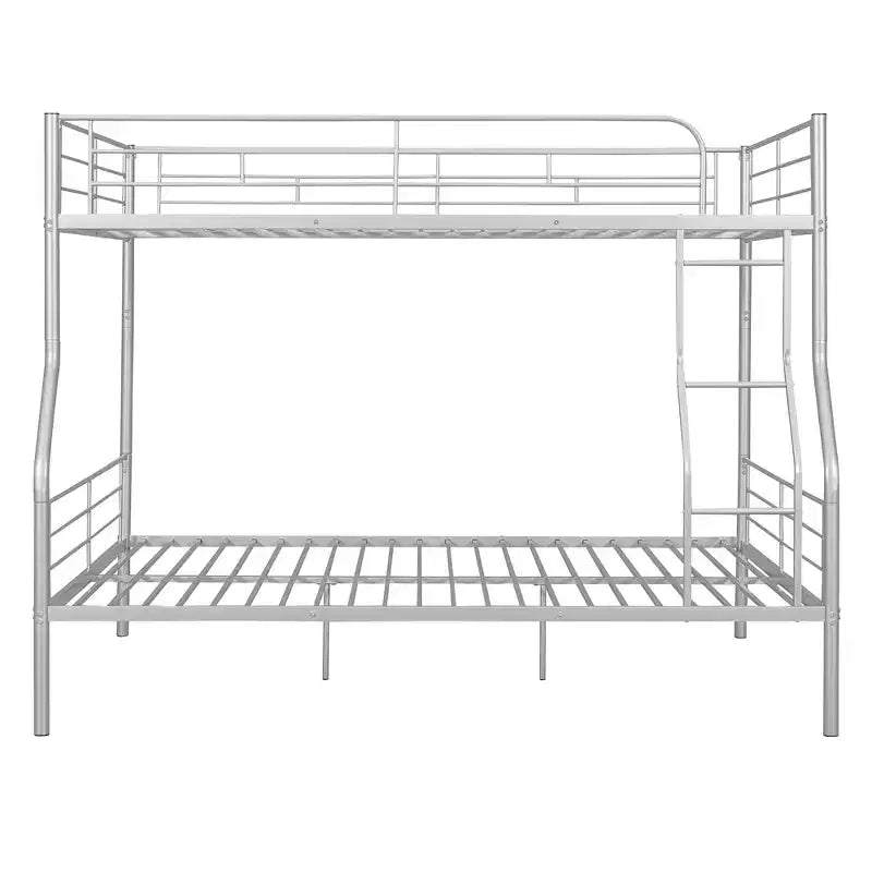 Litera de metal Full XL sobre Queen, acabado cromado, se divide en 2 camas