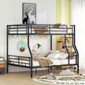 Whisen Full XL Over Queen Metal Bunk Bed