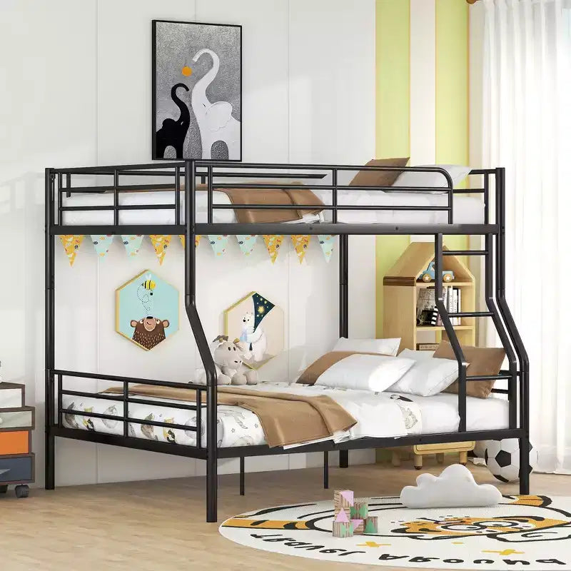 Whisen Full XL Over Queen Metal Bunk Bed