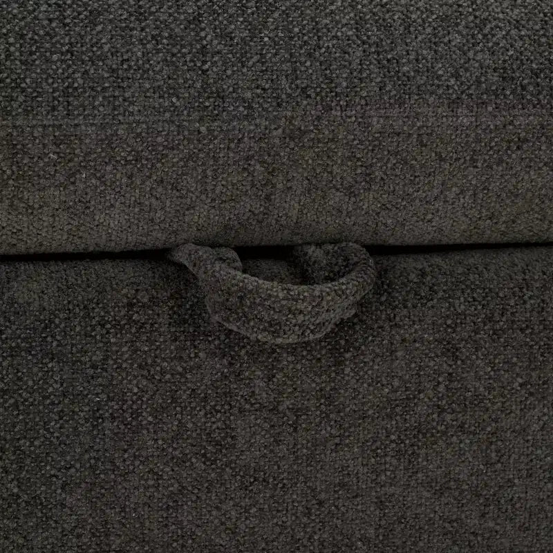 Banco de Almacenamiento Moderno con Asiento de Lino Acolchado, Verde Musgo, 50.8" de Ancho