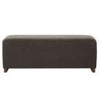 Banco de Almacenamiento Moderno con Asiento de Lino Acolchado, Verde Musgo, 50.8" de Ancho