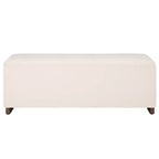 Banco de Almacenamiento Moderno con Asiento de Lino Acolchado, Verde Musgo, 50.8" de Ancho