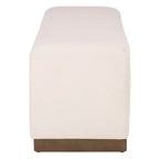 Banco de Almacenamiento Moderno con Asiento de Lino Acolchado, Verde Musgo, 50.8" de Ancho