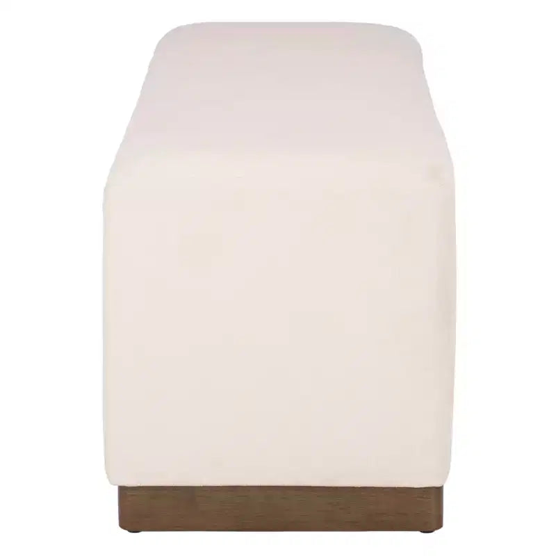 Banco de Almacenamiento Moderno con Asiento de Lino Acolchado, Verde Musgo, 50.8" de Ancho