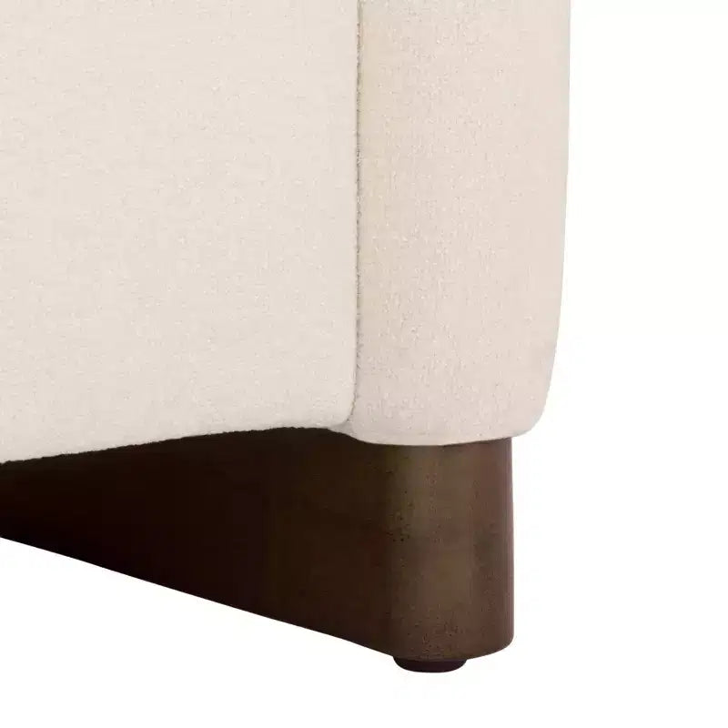 Banco de Almacenamiento Moderno con Asiento de Lino Acolchado, Verde Musgo, 50.8" de Ancho