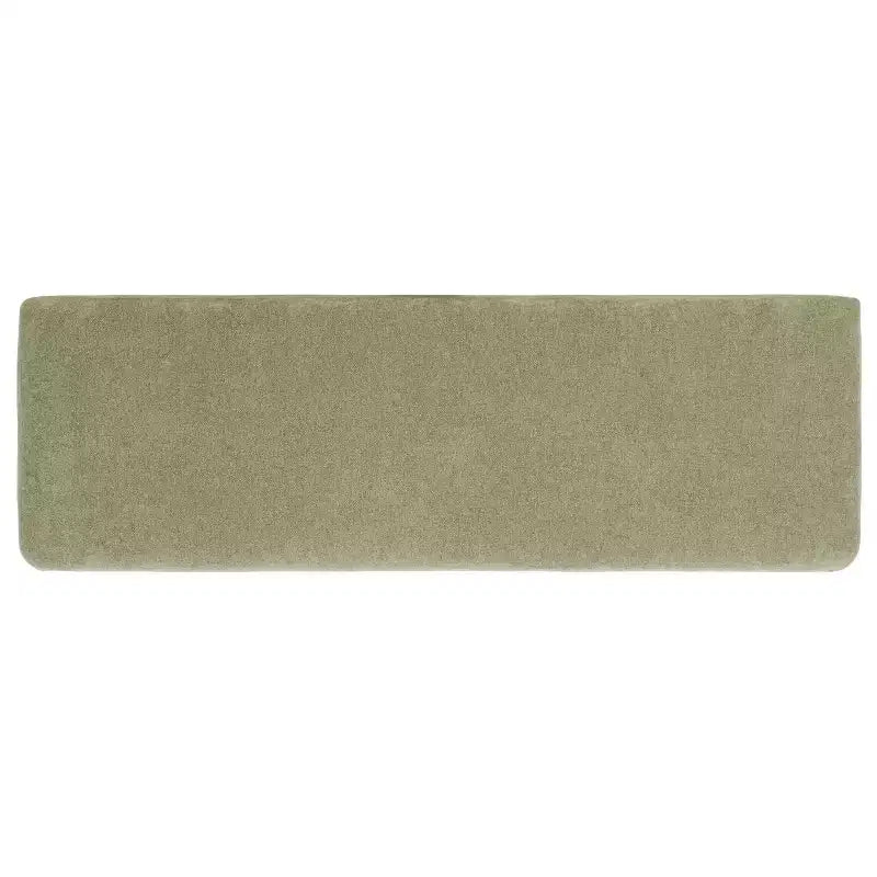 Banco de Almacenamiento Moderno con Asiento de Lino Acolchado, Verde Musgo, 50.8" de Ancho