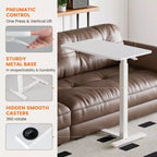 Mesa ajustable sobre la cama con ruedas, escritorio portátil rodante reclinable para cama, sofá, oficina