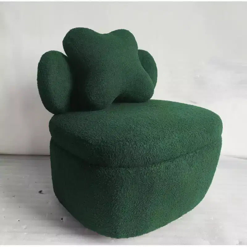 Sillón Acento Oso de Peluche, Sillón Nube Bouclé Esponjoso para Sala de Estar o Habitación Infantil