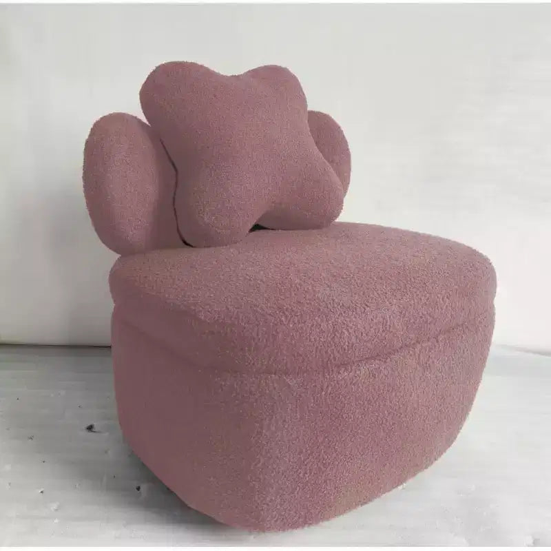 Sillón Acento Oso de Peluche, Sillón Nube Bouclé Esponjoso para Sala de Estar o Habitación Infantil