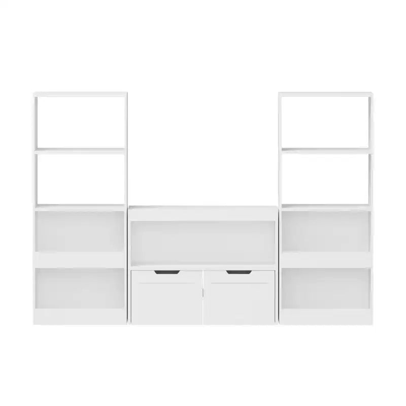 Mueble Organizador para Libros y Juguetes para Niños con Cajones y Estantes Abiertos, Blanco