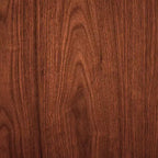Taburete de Bar Giratorio de Altura Ajustable, Piel Sintética Negra y Madera de Nogal, Base Cromada