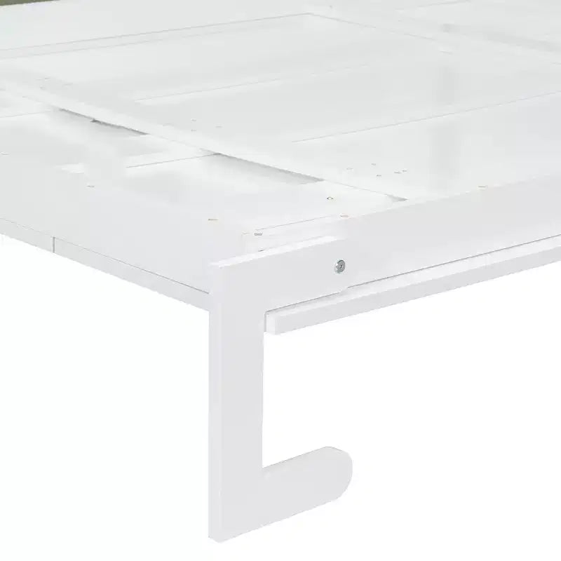 Cama Murphy Queen con sofá y mueble, cama plegable de pared con estantes