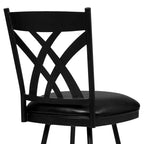 Taburete de barra sin brazos Mid-Century, estructura de metal Auburn Bay
