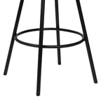 Taburete de barra sin brazos Mid-Century, estructura de metal Auburn Bay