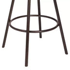 Taburete de barra sin brazos Mid-Century, estructura de metal Auburn Bay