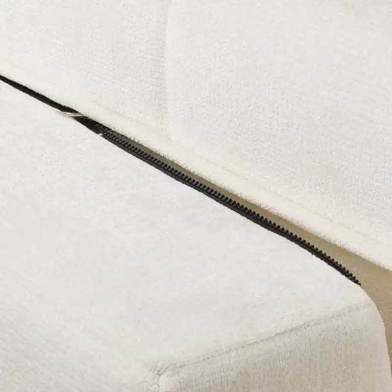 Sofá seccional moderno estilo L de 119", curvo minimalista con orientación a la derecha, con botones