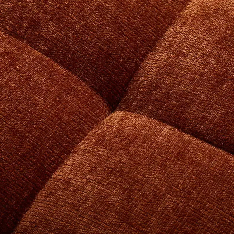 Sofá seccional moderno estilo L de 119", curvo minimalista con orientación a la derecha, con botones