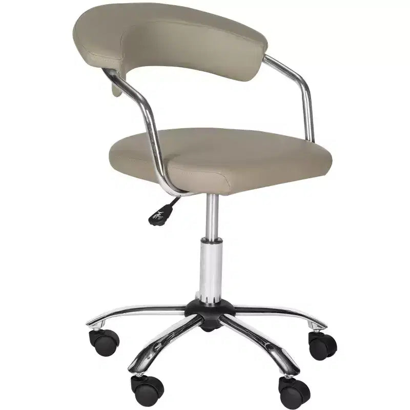 Silla de Escritorio Giratoria de Altura Ajustable con Cuero Vegano y Ruedas, 125 kg