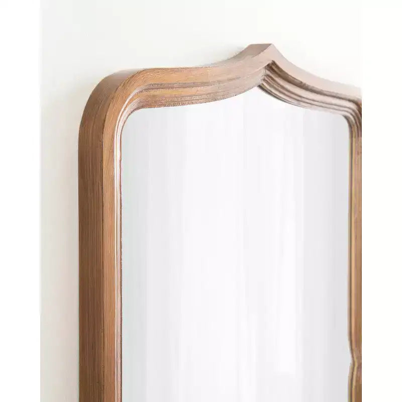 Espejo de pared decorativo festoneado de 23"x35", forma original, para montar en la pared