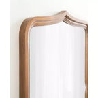 Espejo de pared decorativo festoneado de 23"x35", forma original, para montar en la pared