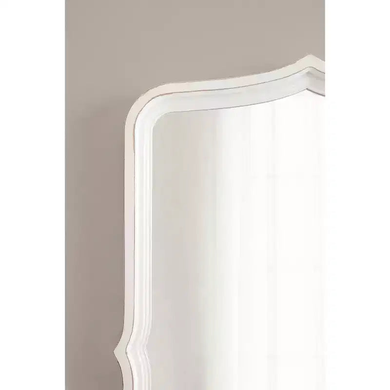 Espejo de pared decorativo festoneado de 23"x35", forma original, para montar en la pared
