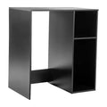 Flash Furniture Lotus Mini Fridge Bookshelf Storage Station Organizer with Cubbies
